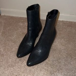 snakeskin pattern boots